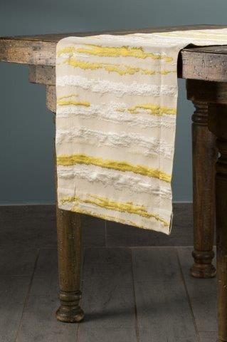 Specialty Bark Citron table runner